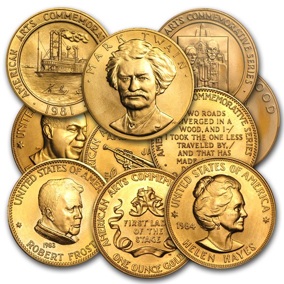U.S. Mint 1 oz Gold Commemorative Arts Medal (Random) U.S. Mint 1 oz Gold Commemorative Arts Medal (Random)